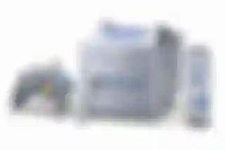 A Panasonic Q against a white background