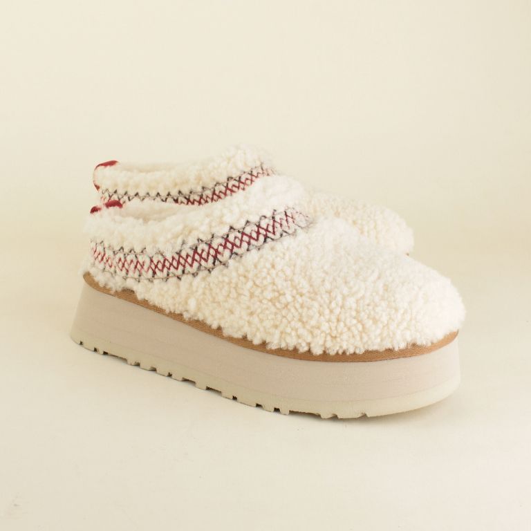 UGG Tazz Braid clogs met bont