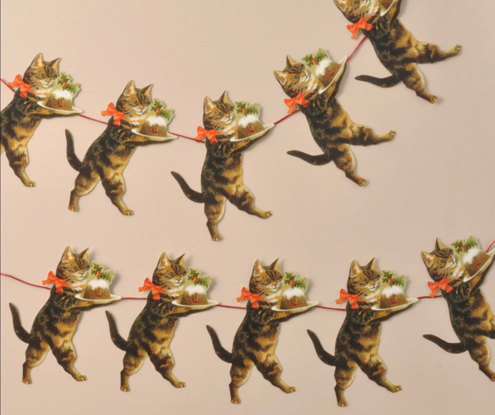 Image of cat Christmas garland