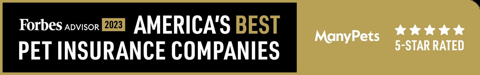 Forbes Advisor 2023. America's best pet insurance company. ManyPets was awarded 5 stars