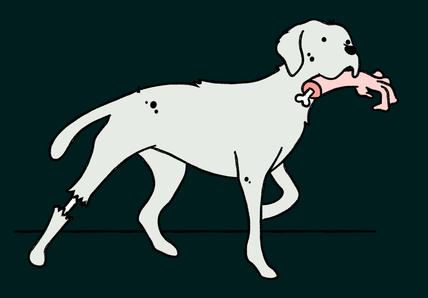 cartoon spooky dog