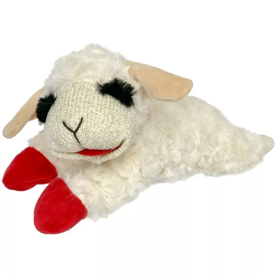 Image of a lamb chop toy for dogs