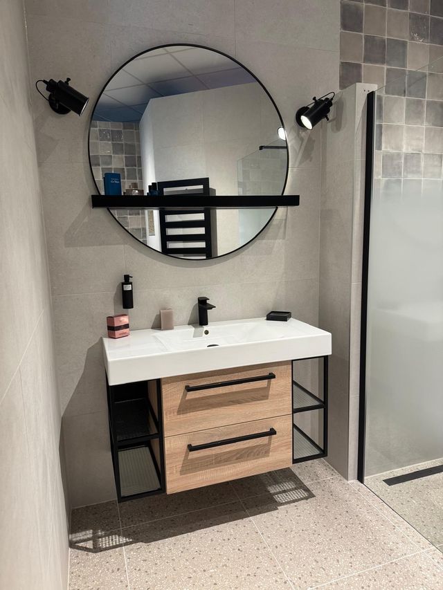 Badmeubel 80 CM Taupe Badmeubel 80 CM Taupe