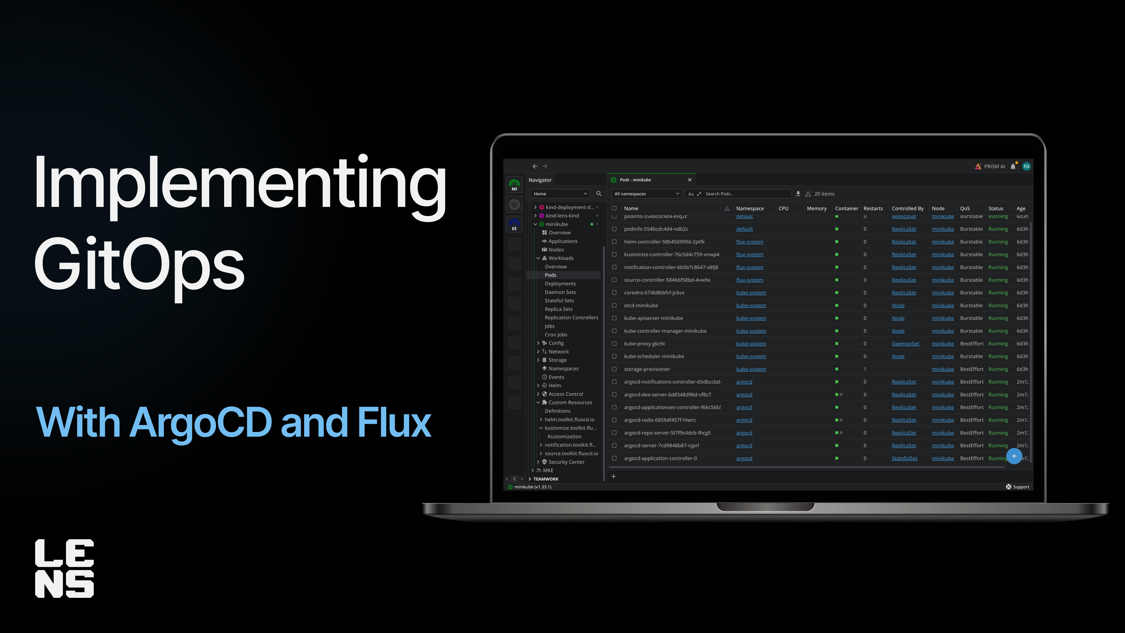 Implementing GitOps for your Kubernetes Workflows using ArgoCD and Flux