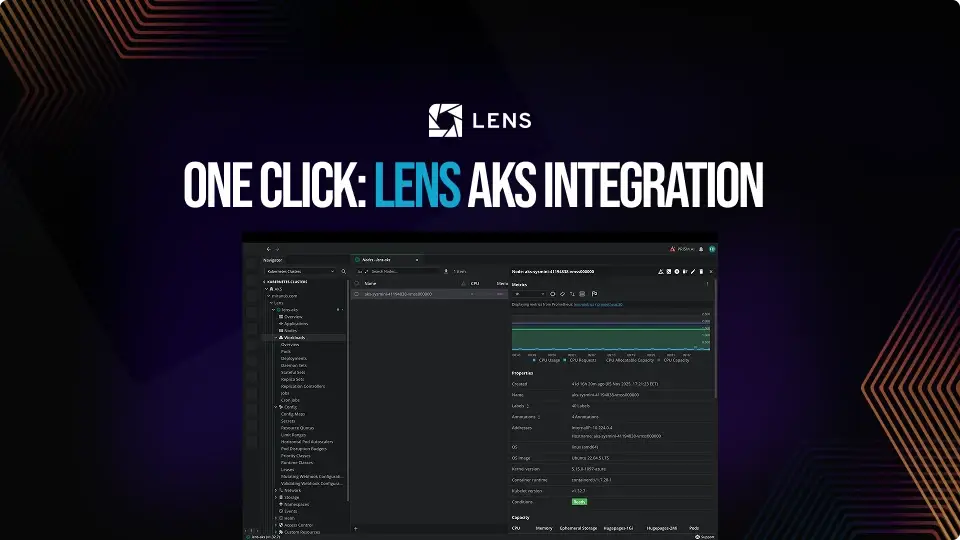 Lens One Click AKS Integration