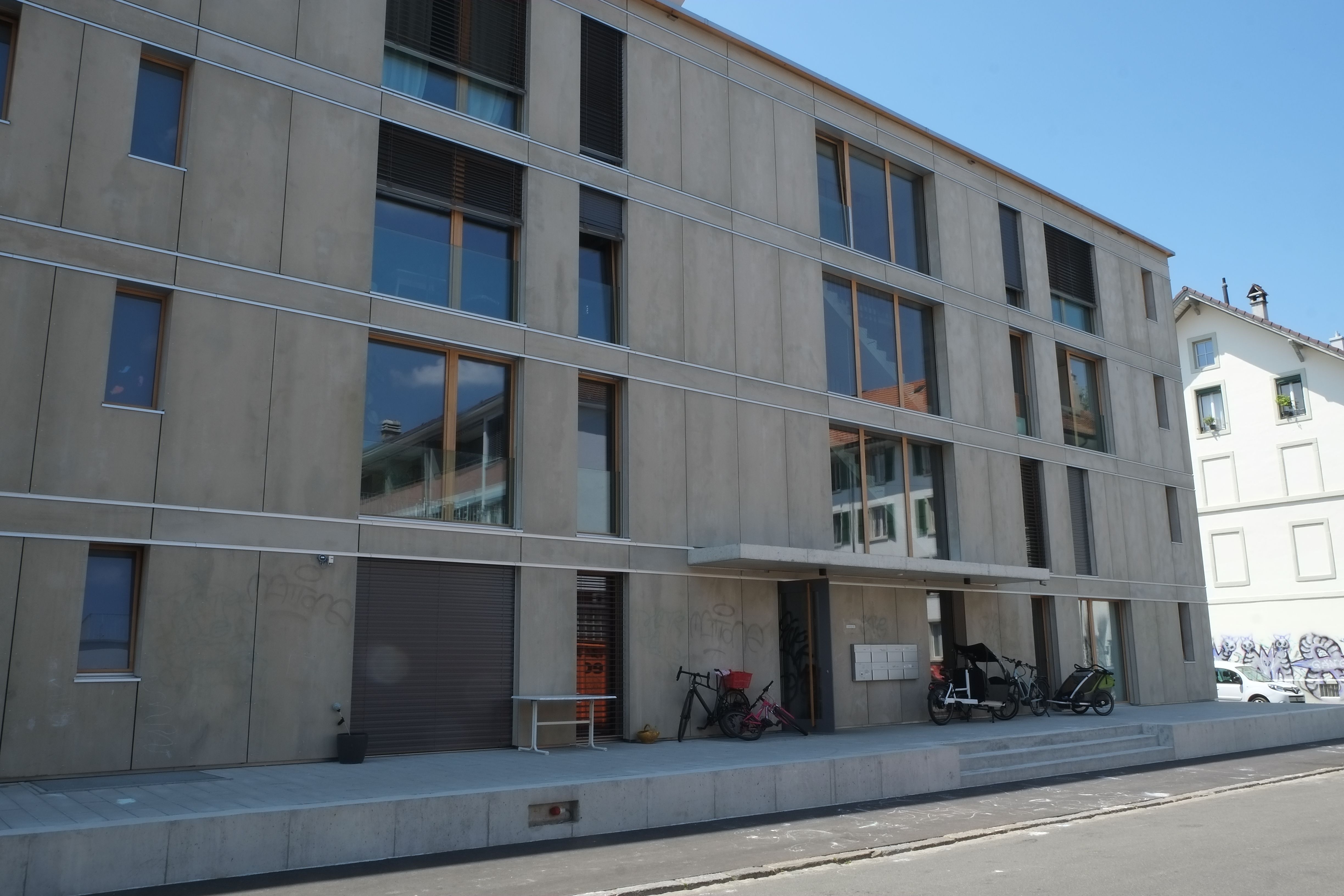 Am Centralweg 15 wurden sieben Wohnungen preisgünstig vermietet. (Bildquelle: Janine Schneider)