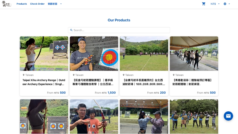 Mindfulness ARCHER booking website with rezio