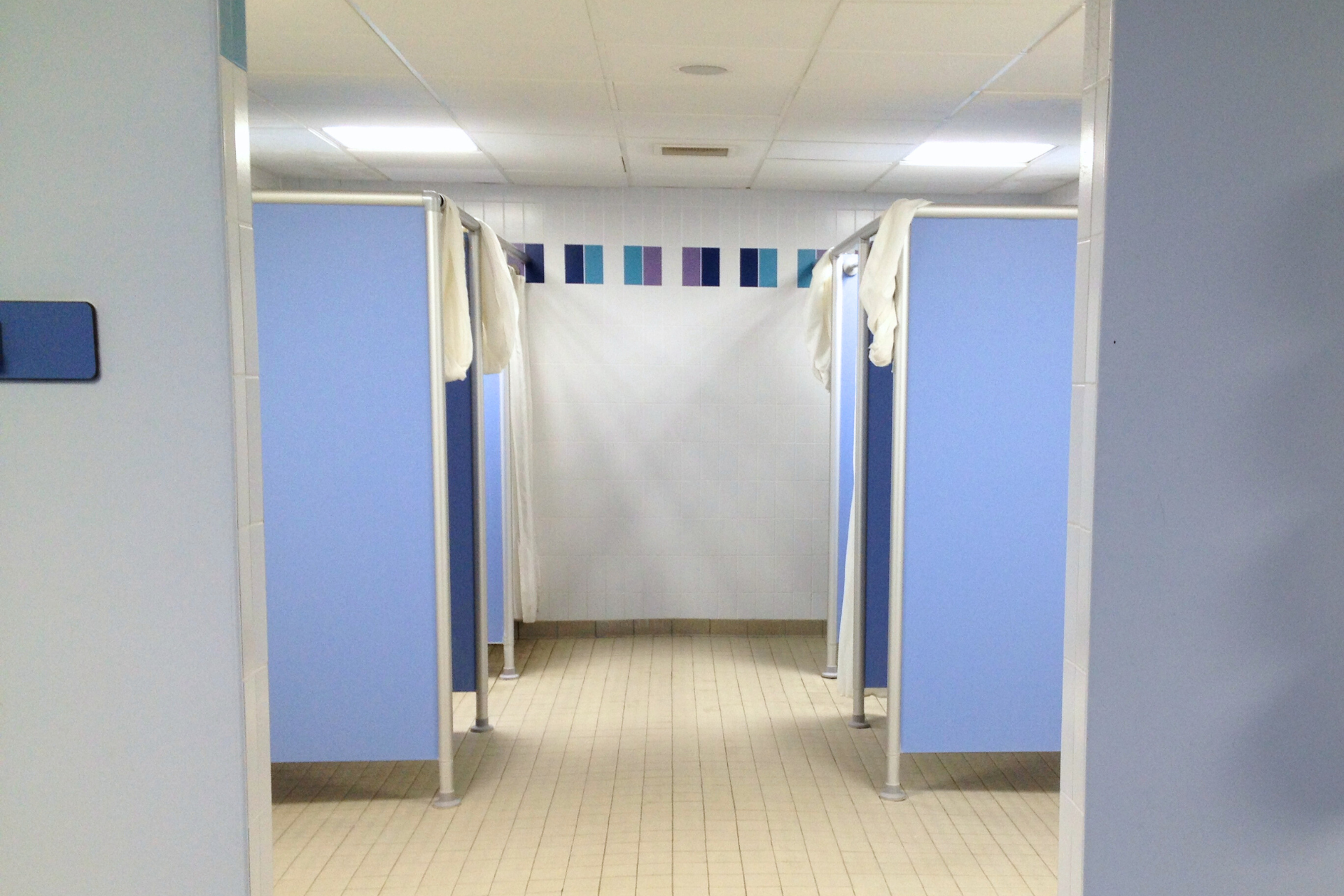 Changing room cubicles