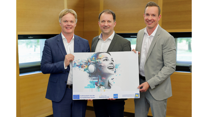 Michael Duscher (Geschäftsführer Niederösterreich Werbung), Bernhard Schröder (Geschäftsführer Destination Donau Niederösterreich), Lukas Reutterer (Geschäftsführer Haus der Digitalisierung)