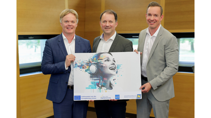 Michael Duscher (Geschäftsführer Niederösterreich Werbung),  Bernhard Schröder (Geschäftsführer Destination Donau Niederösterreich), Lukas Reutterer (Geschäftsführer Haus der Digitalisierung)