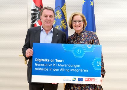 WKNÖ Präsident Ecker und LH Johanna Mikl-Leitner