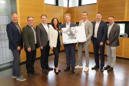 (v.l.n.r.): Hannes Steinacker (Weinviertel Tourismus), Tom Bauer (Waldviertel Tourismus), Bernhard Schröder (Donau Niederösterreich Tourismus), Mariella Klement-Kapeller (Wiener Alpen Tourismus), Michael Duscher (Niederösterreich Werbung), Lukas Reutterer (Haus der Digitalisierung), Michael Wollinger (Wienerwald Tourismus), Andreas Purt (Mostviertel Tourismus)