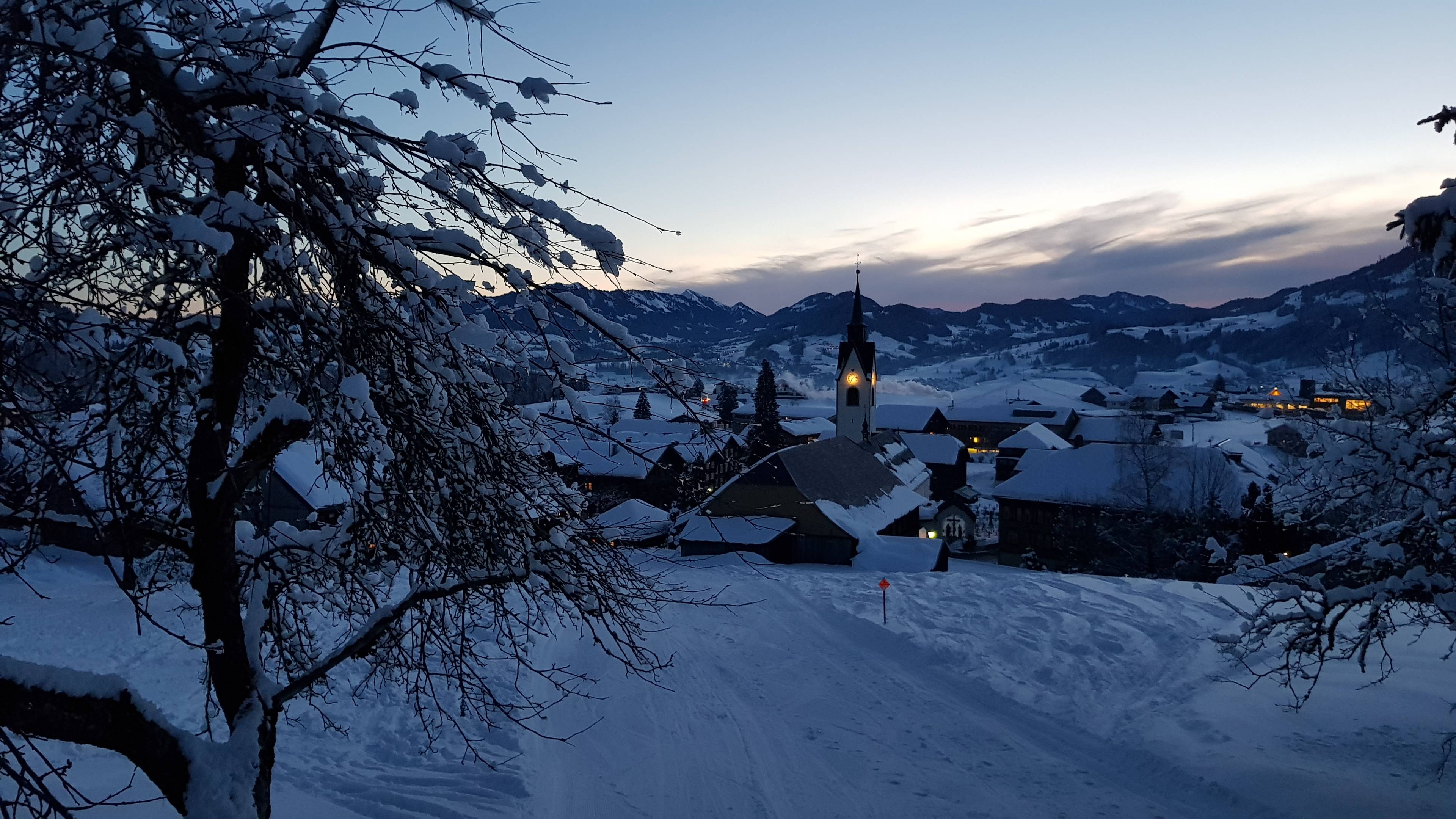 Dusk winter