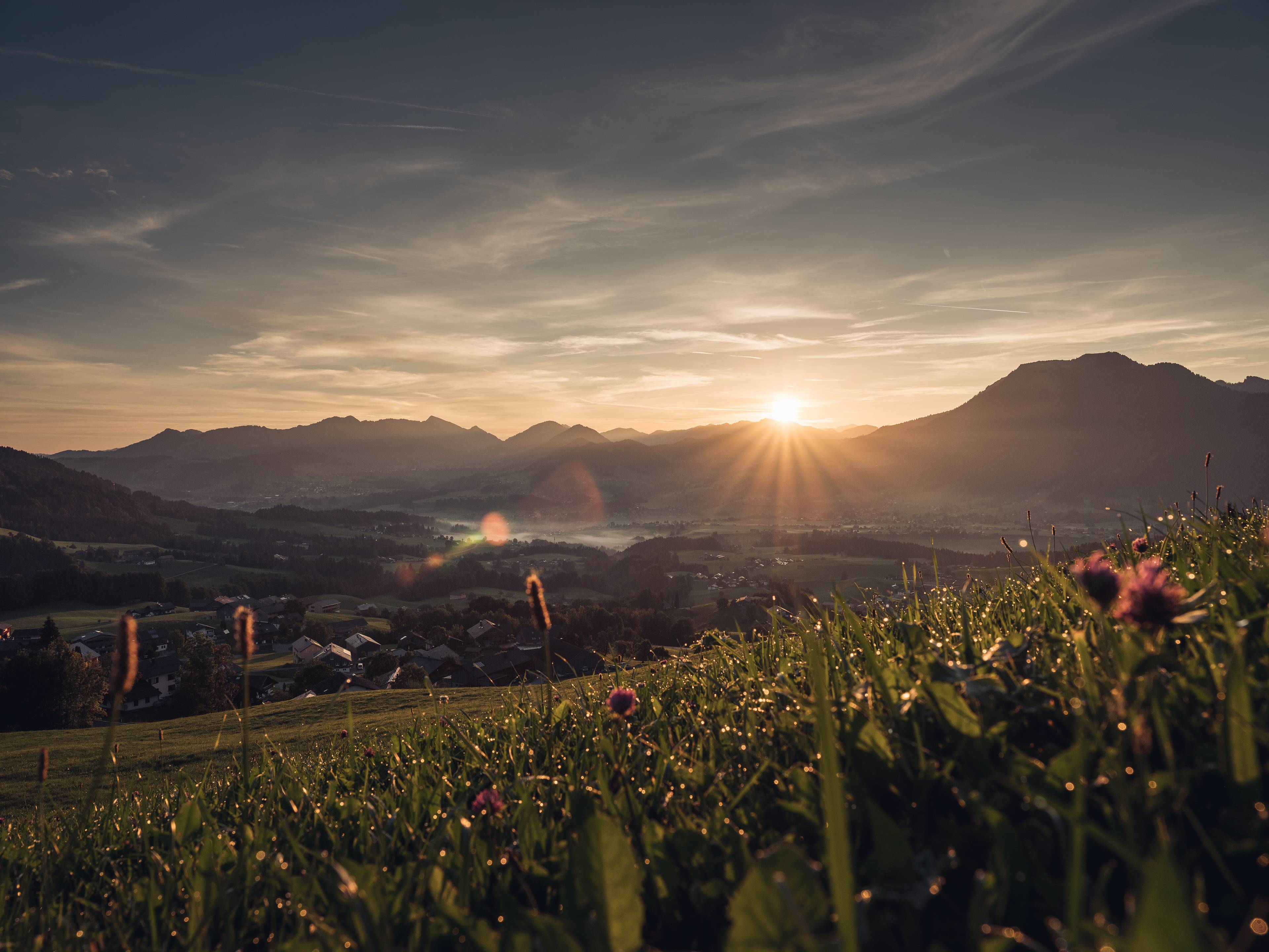 Bregenzerwald sunrise