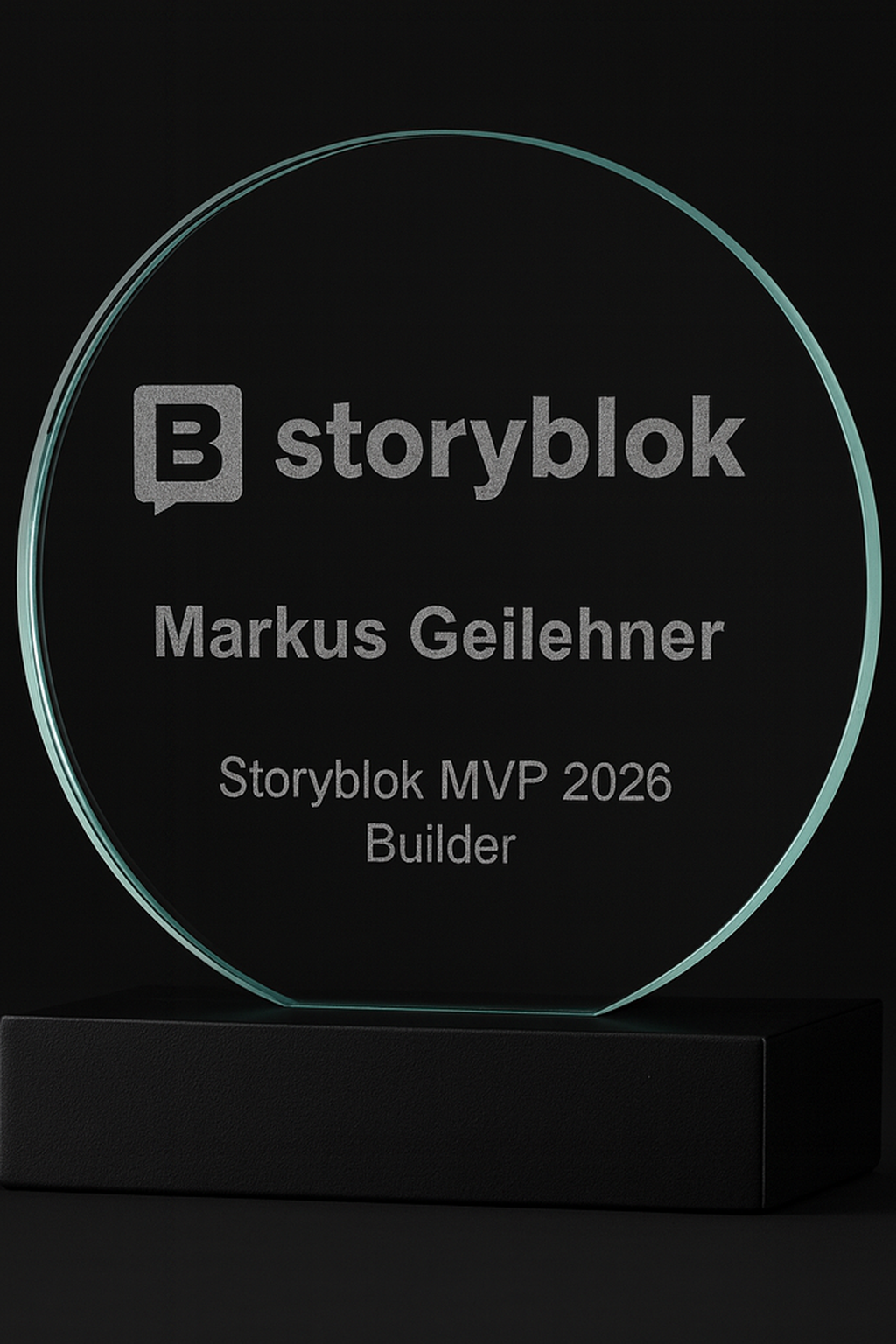 MVP Storyblok Markus Geilehner Award