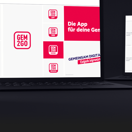 Mockup zur Umsetzung der GEMMA Kampagne.