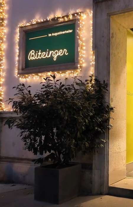 Entrance to Augustinerkeller in Vienna