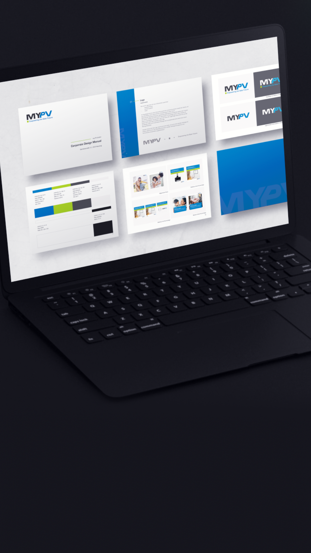 Mockup MyPV Brand Book.