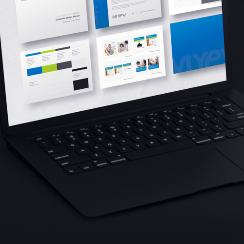 Mockup MyPV Brand Book.