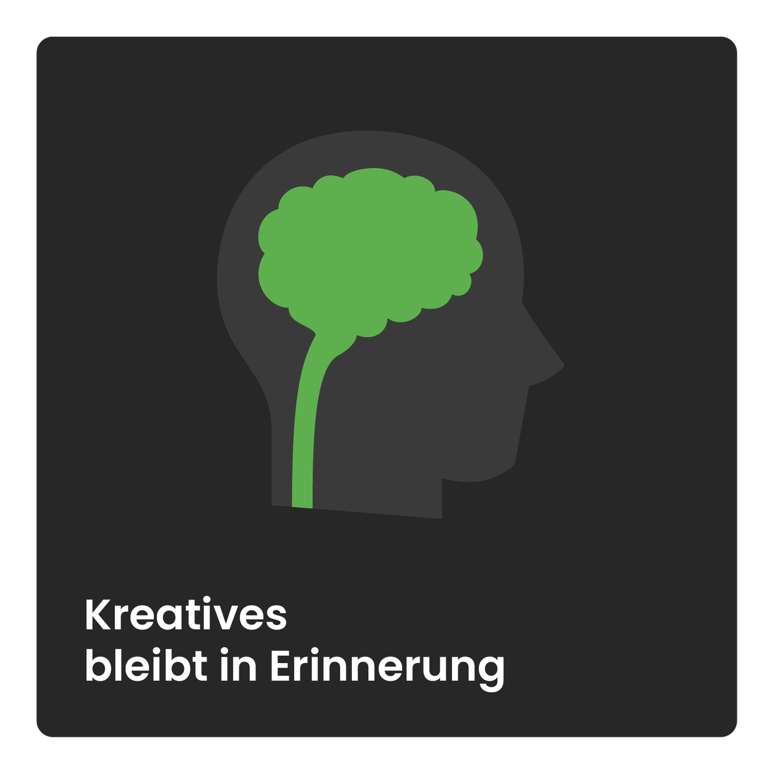 Icon für Kreatives bleibt in Erinnerung.