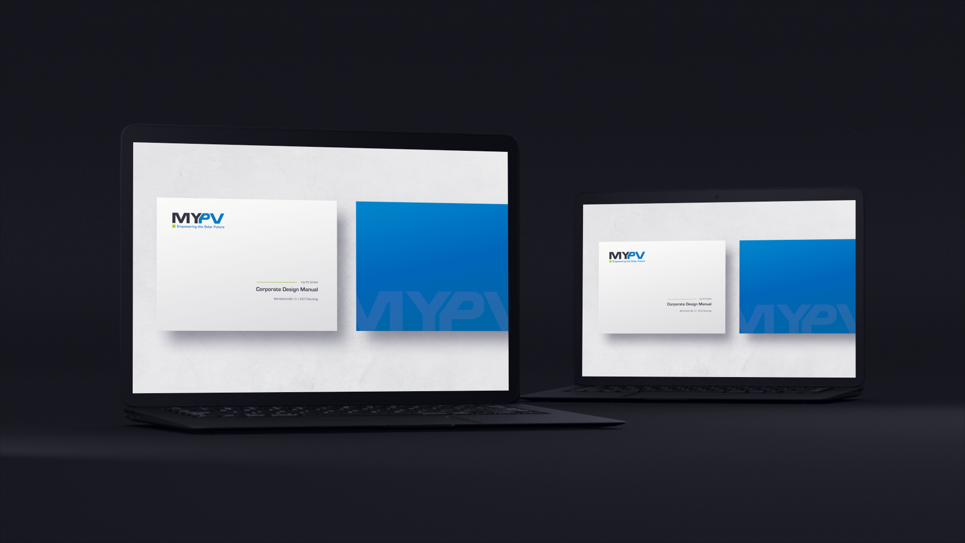 Mockup MyPV Brand Book.