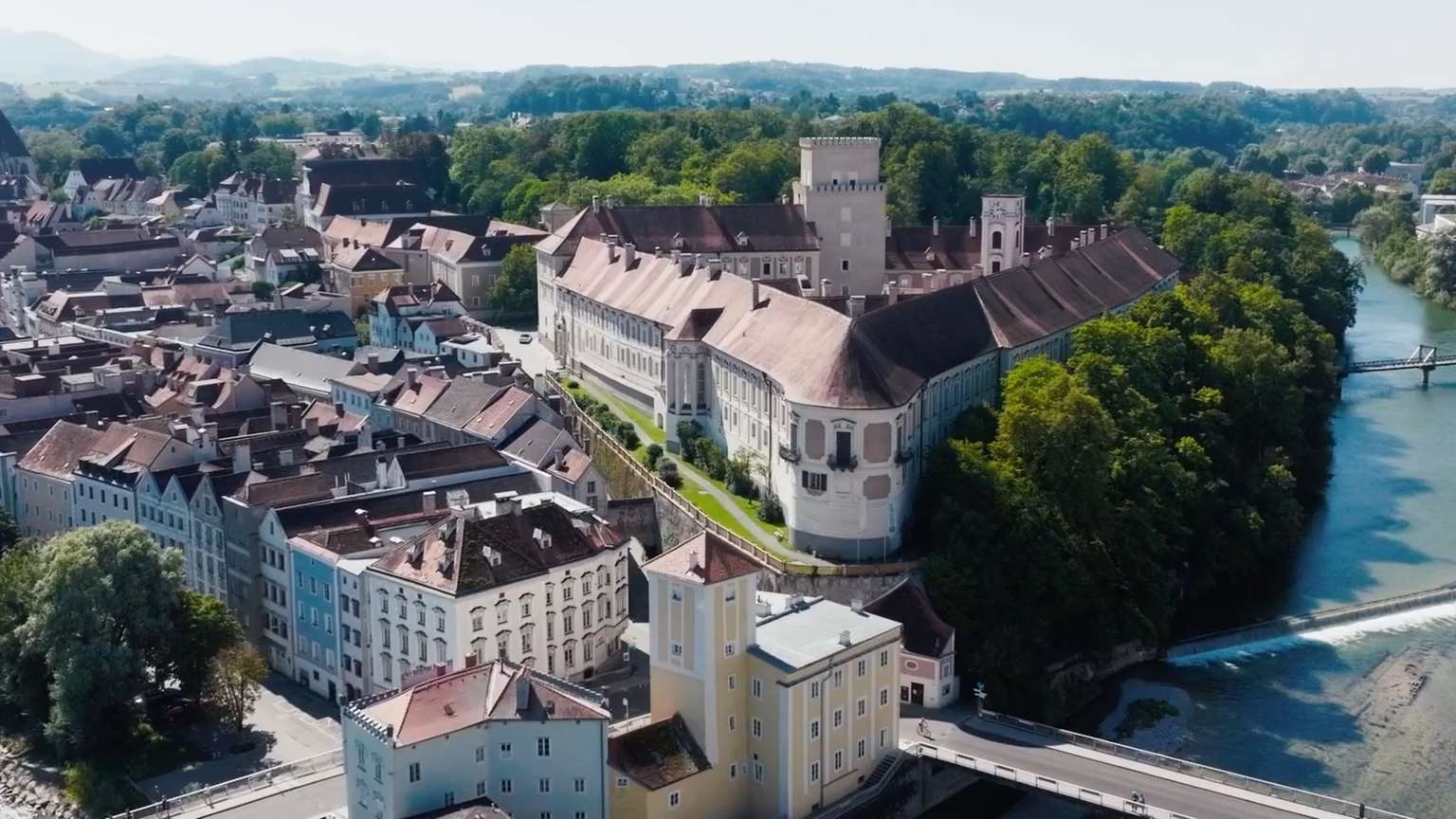Drohnenaufnahme von Steyr