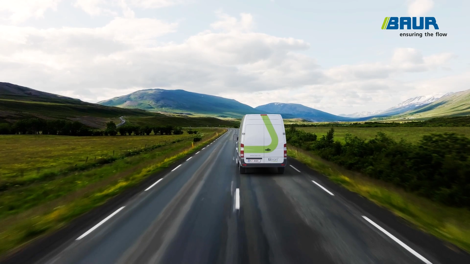 Kabelmesswagen von BAUR in einer CGI-Szene