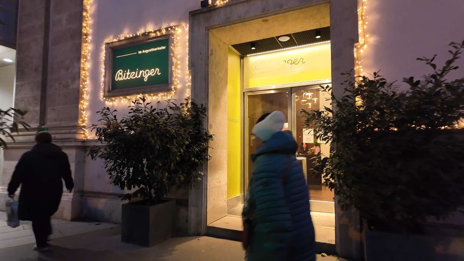 Entrance to Augustinerkeller in Vienna