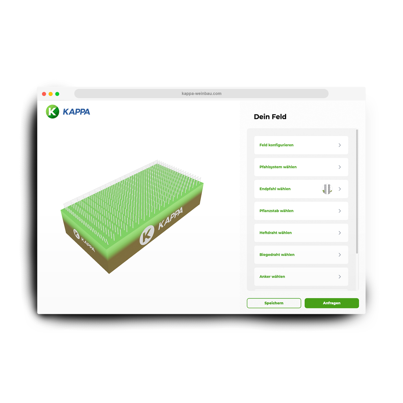 Hauptansicht des Kappa Feldplaners.