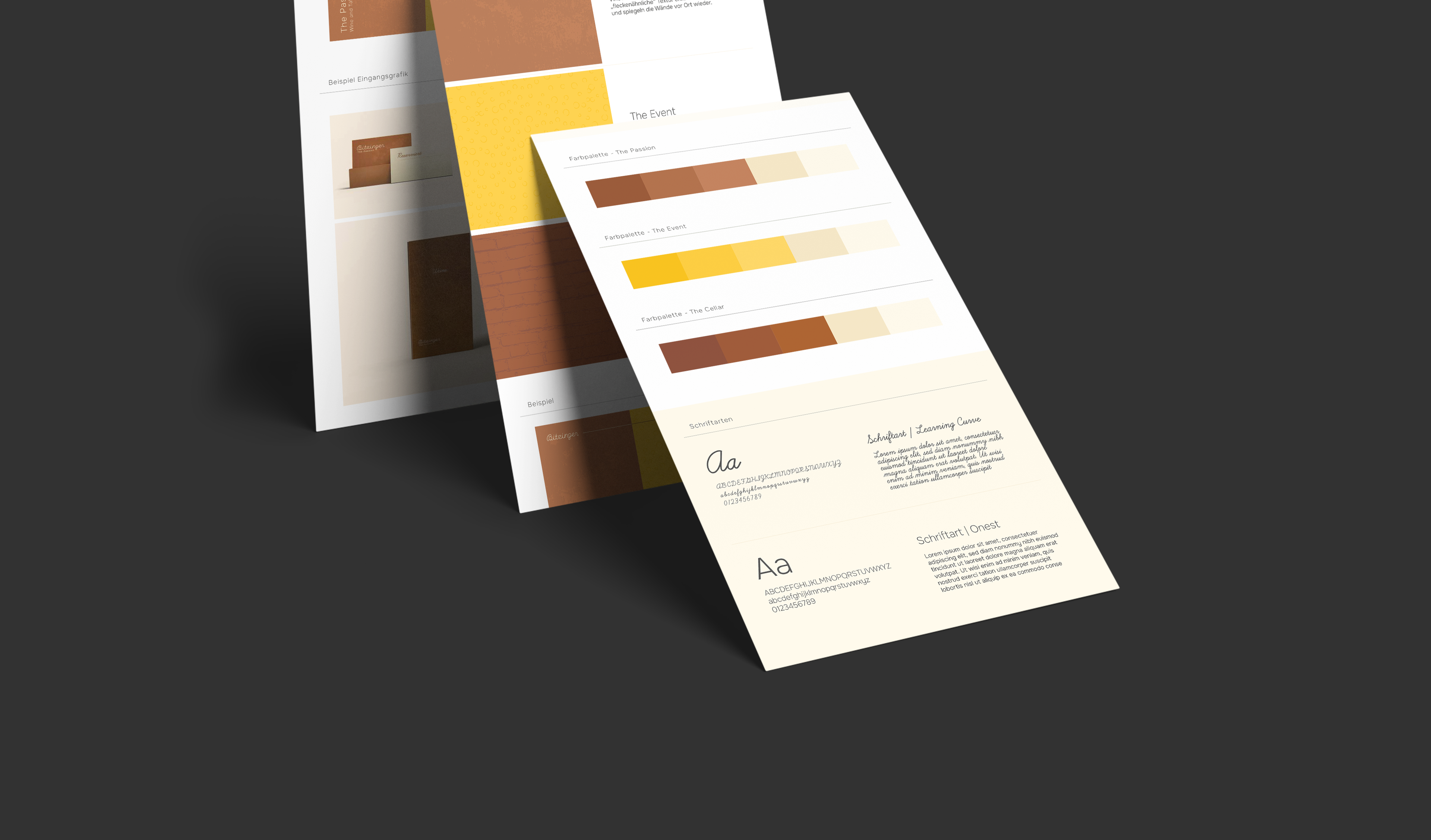 Mock Up mit Farbpalette