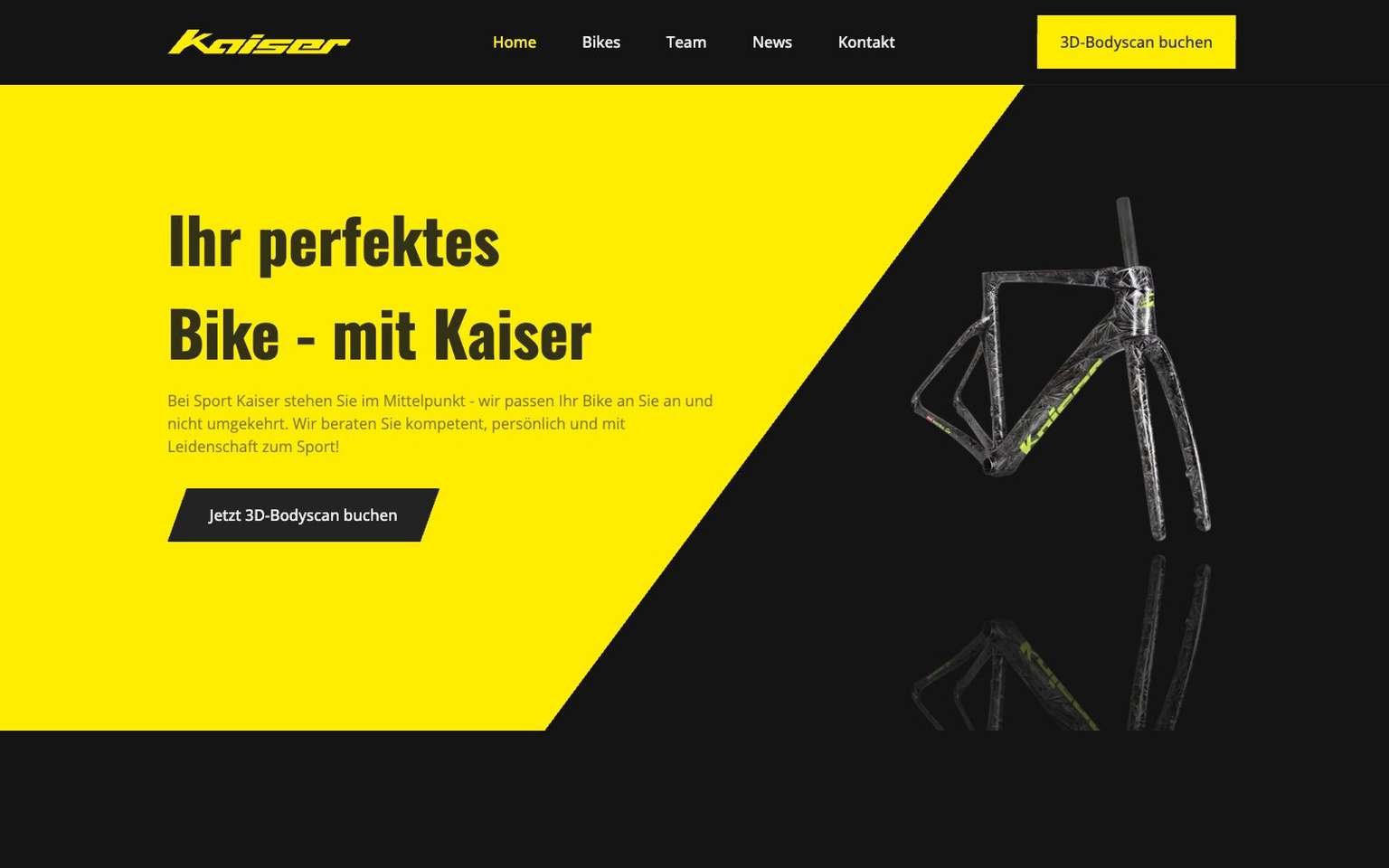 Website von Sport Kaiser