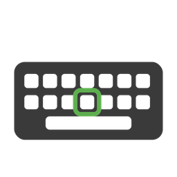 Icon: Tastatur mit Fokus