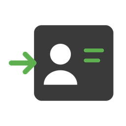 Icon: Kontaktanfrage im CRM