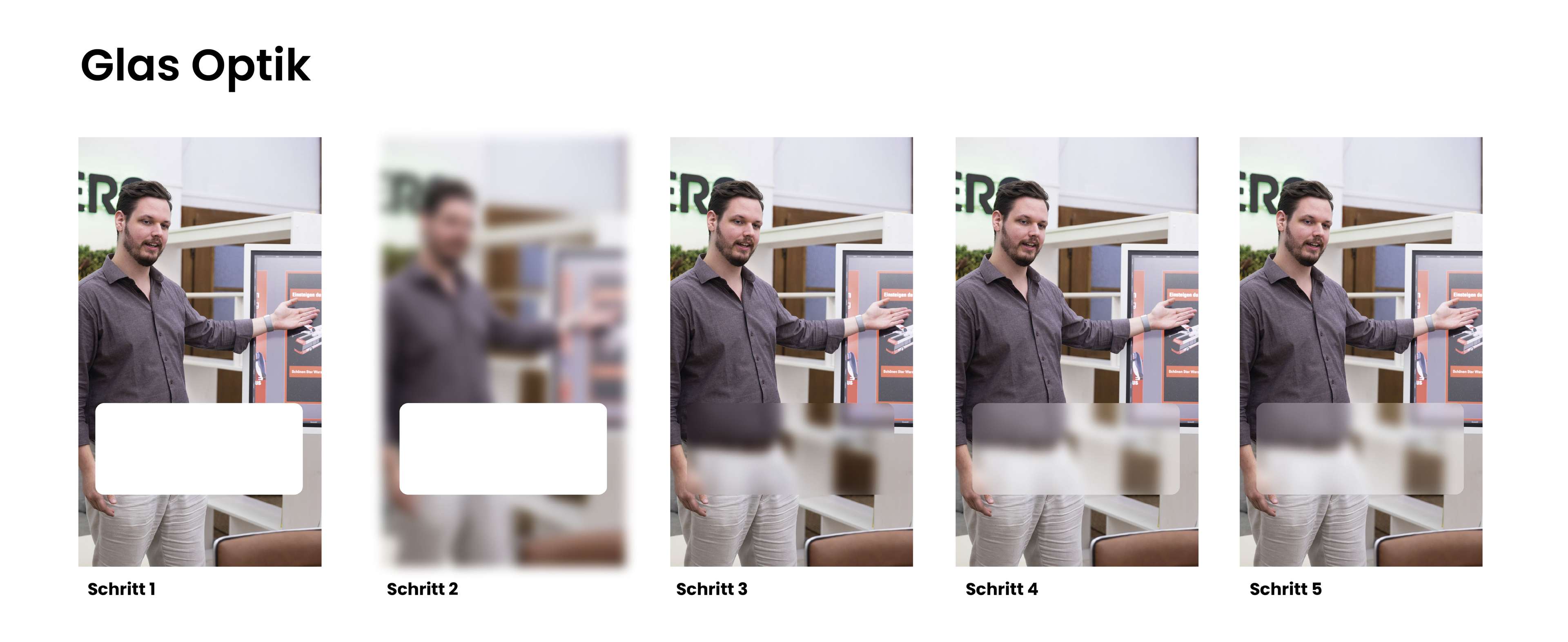 Die Grafik zeigt wie Glas Optik in Adobe Illustrator erzielt wird.