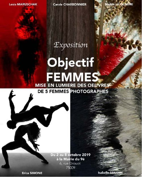 Affiche exposition Objectif Femmes - avec le soutien de Dahinden