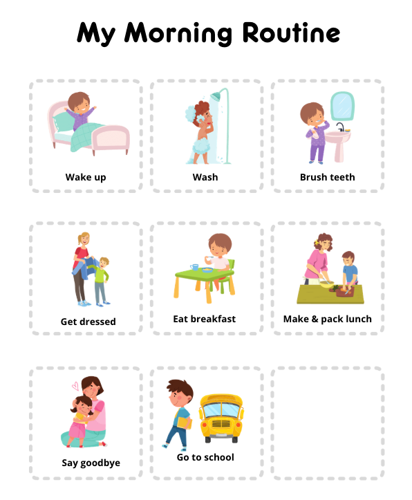 Visual Schedule Example