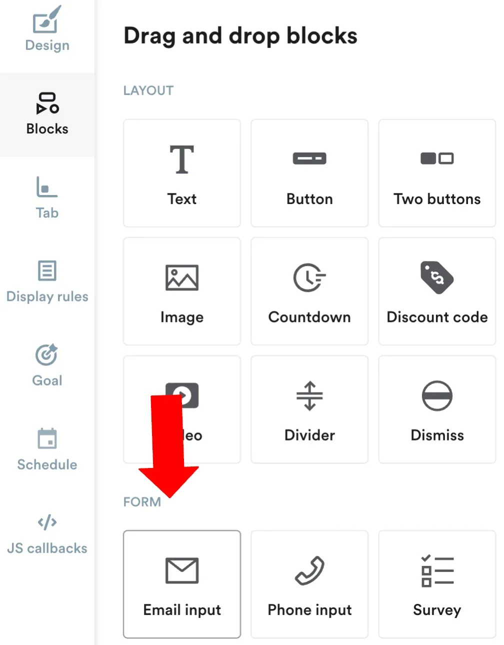 adding email input to form