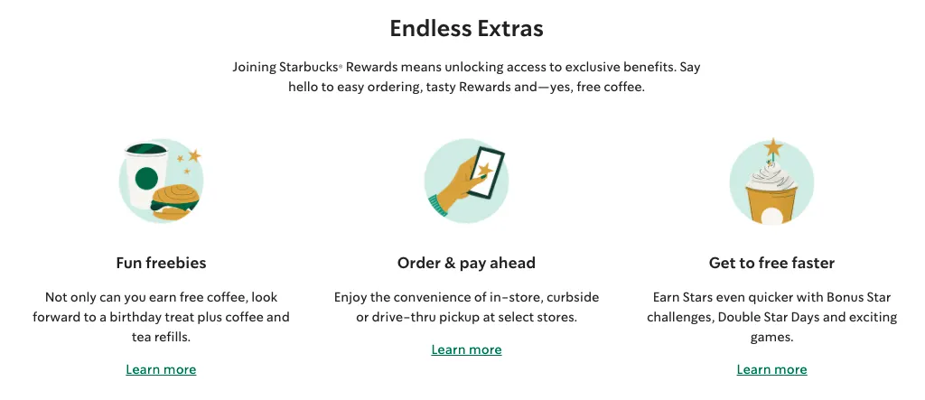 Starbucks rewards program