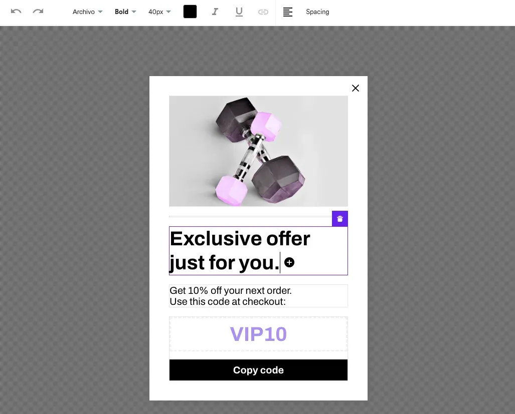 customization of woocommerce popup text
