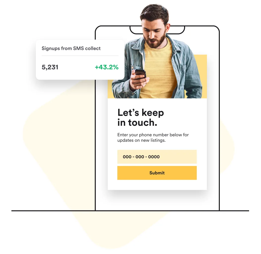 sms popup example
