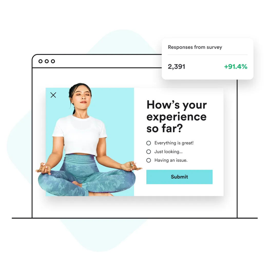 satisfaction survey popup example