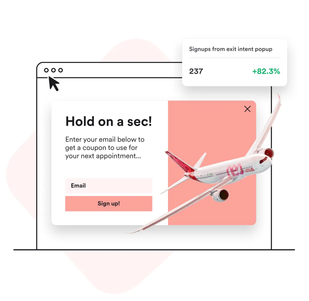 exit popup example