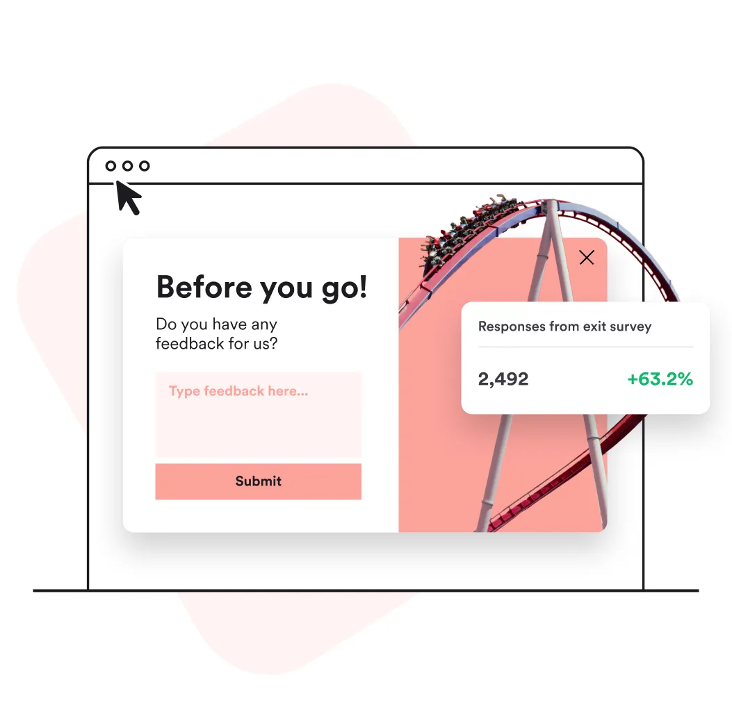exit survey popup example