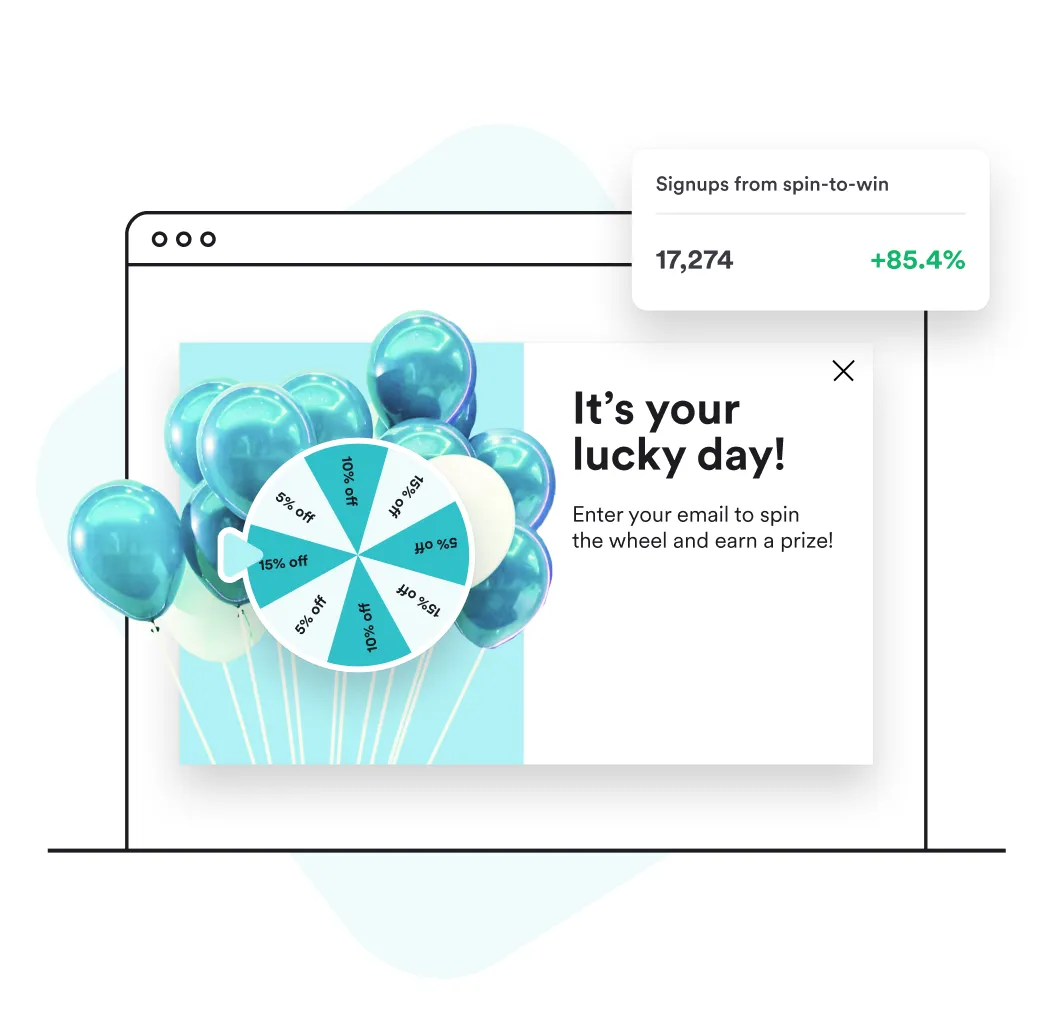 spin-to-win popup example