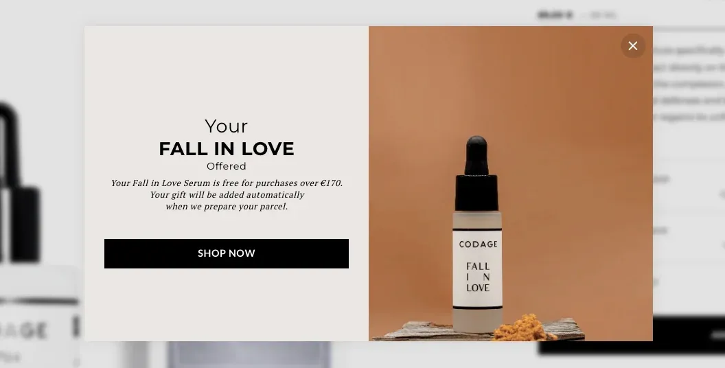 increae aov Black Friday popup