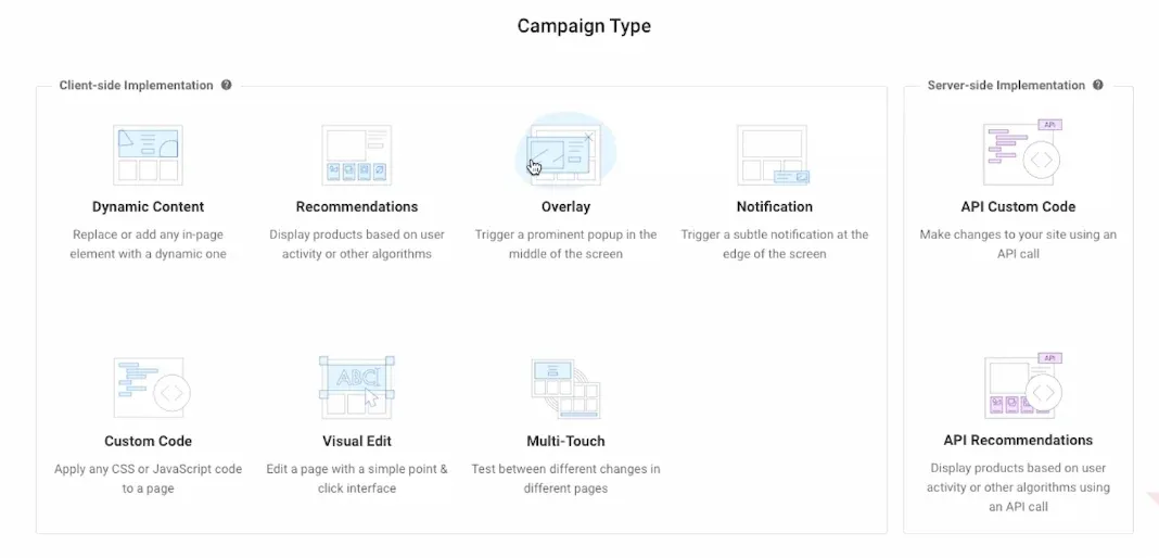 choose campaign type