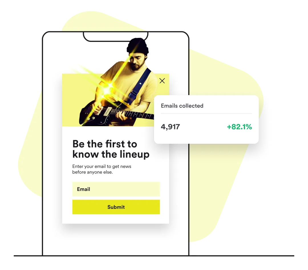 Discount code popup