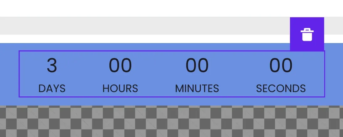 countdown timer in bar