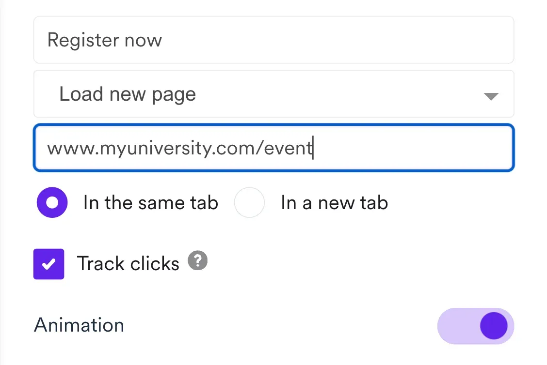 link in button