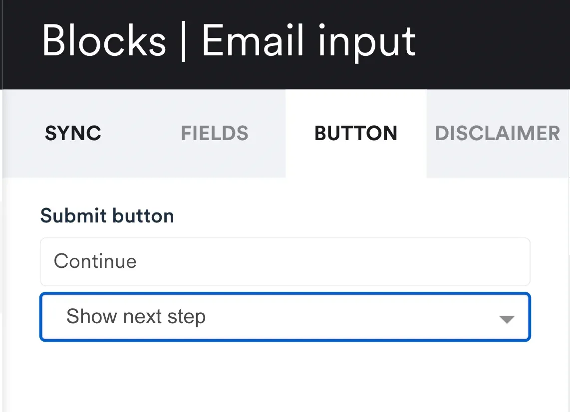 button action